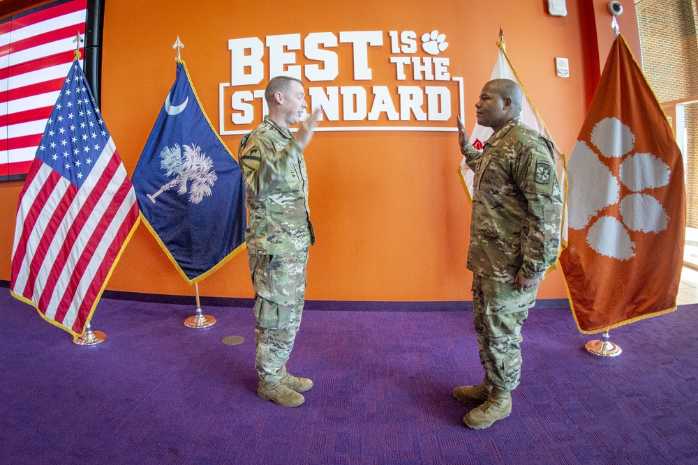 First military promotion in Clemson Tigers HQ