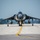 AV-8B Harrier II taxis the runway for takeoff