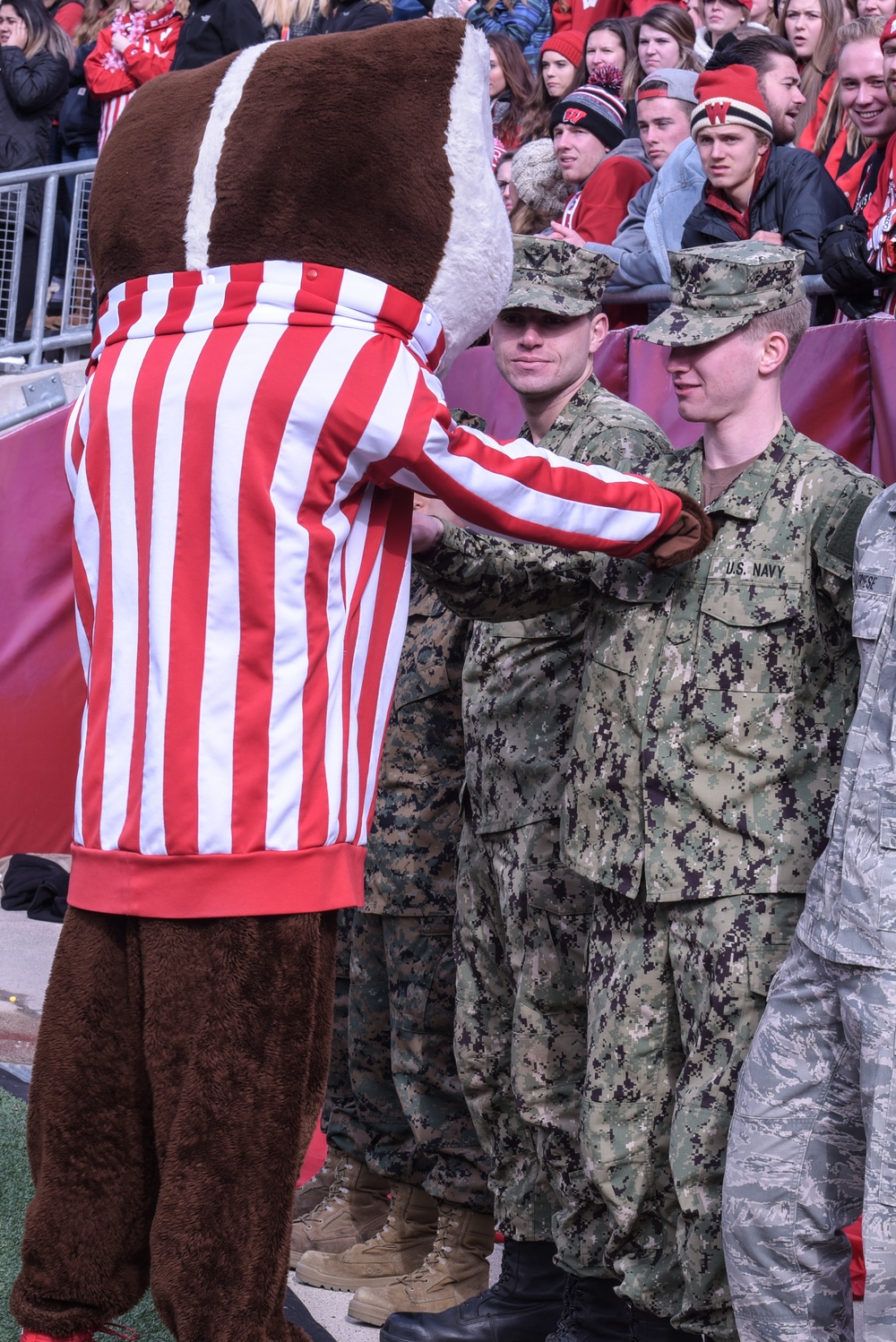 University of Wisconsin-Madison shows military appreciation