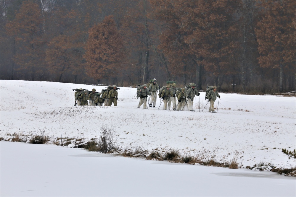 CWOC students complete cold-weather ruck march during training at Fort McCoy