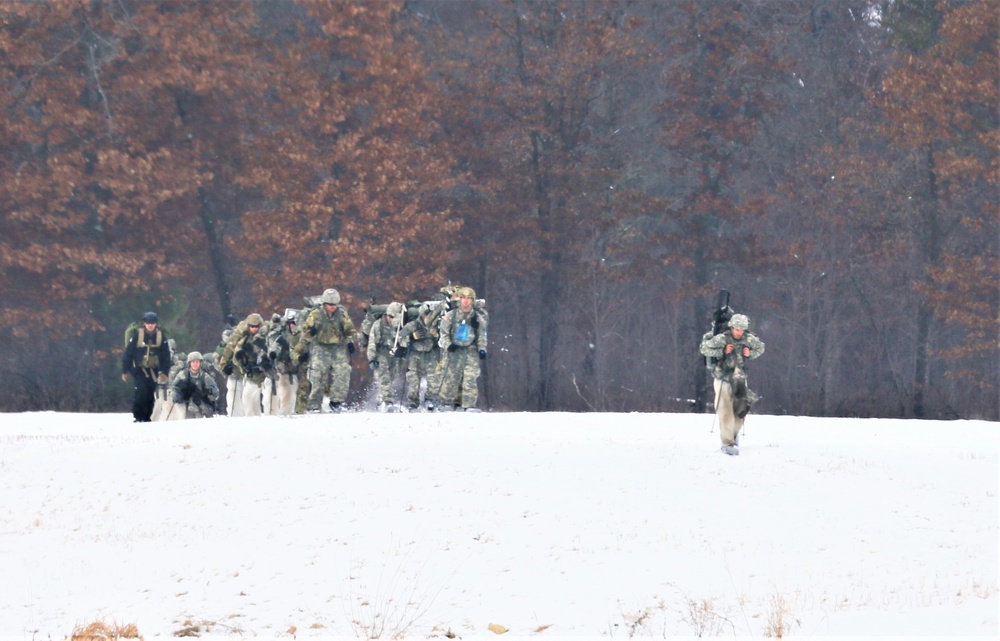 CWOC students complete cold-weather ruck march during training at Fort McCoy