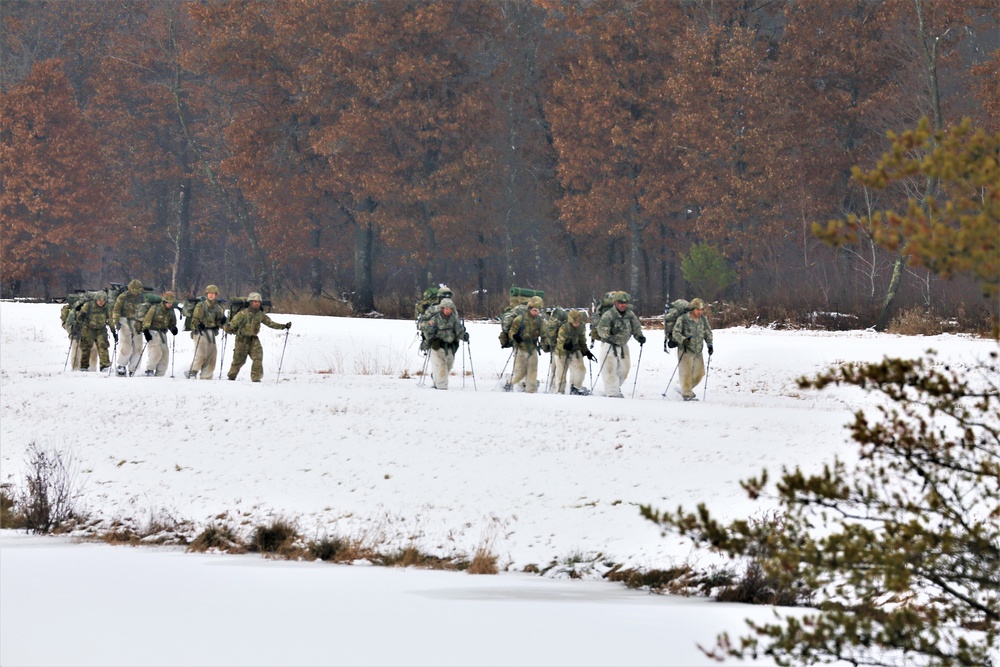 CWOC students complete cold-weather ruck march during training at Fort McCoy