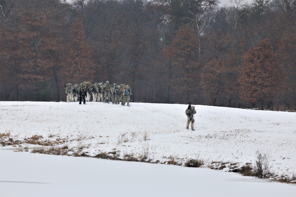 CWOC students complete cold-weather ruck march during training at Fort McCoy