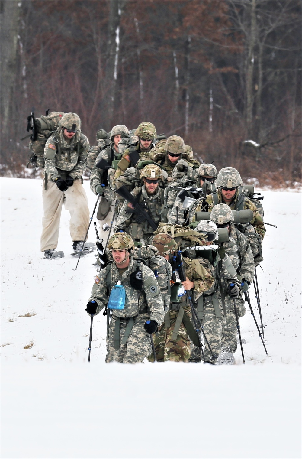 CWOC students complete cold-weather ruck march during training at Fort McCoy