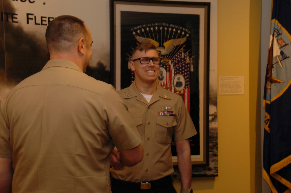 Naval Museum hosts a re-enlistment