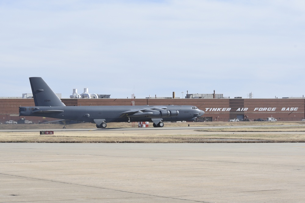 B-52H operated by 10th Flight Test Squadron at Tinker AFB, Oklahoma