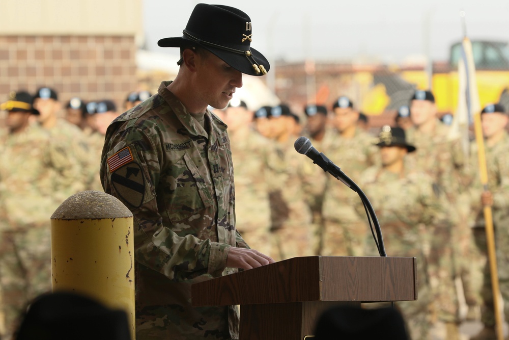 154th CTC Uncases Colors at Fort Hood