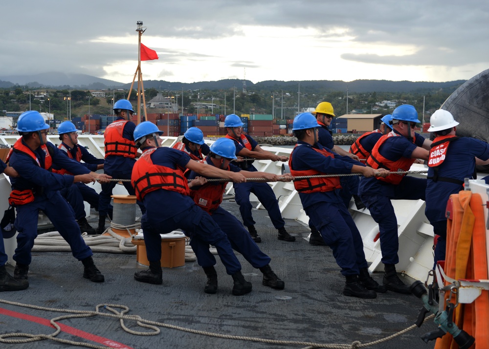 Coast Guard Cutter Munro visits Guadalcanal