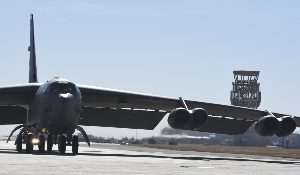 B-52 flight test at Tinker AFB