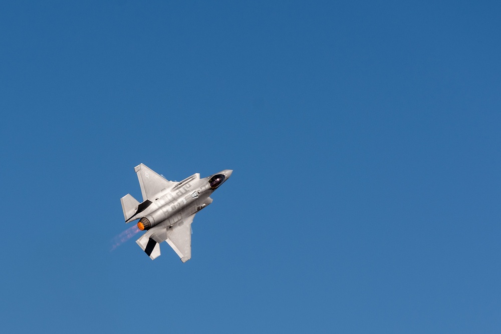 F-22 Raptor performs at Mather Air Show