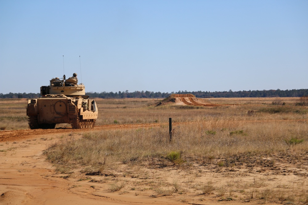 C Co., 3-67 AR trains tier 2 table VI Gunnery on M2a2 Platform.