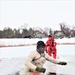 Students participate in cold-water immersion training for CWOC Class 19-01 at Fort McCoy