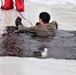 Students participate in cold-water immersion training for CWOC Class 19-01 at Fort McCoy
