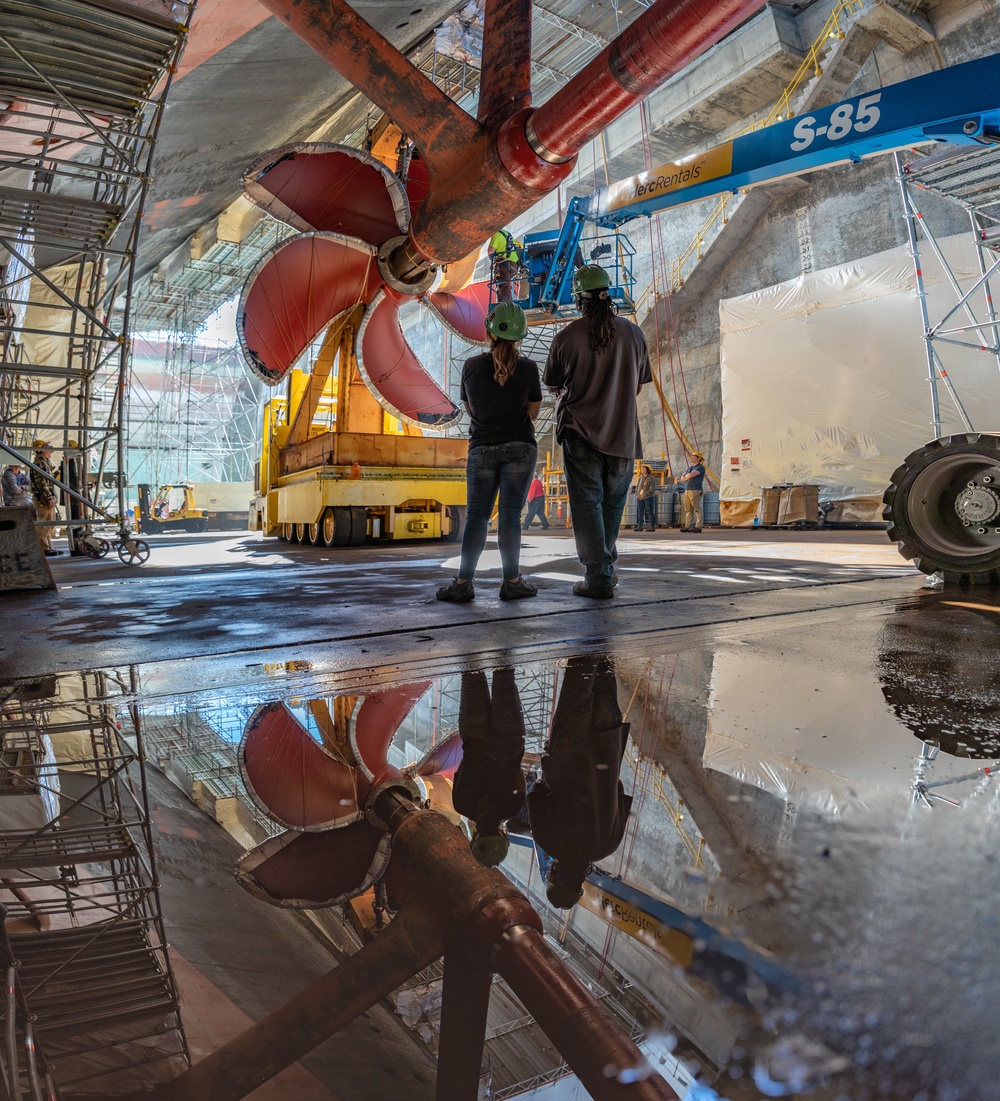 Nimitz propeller installation