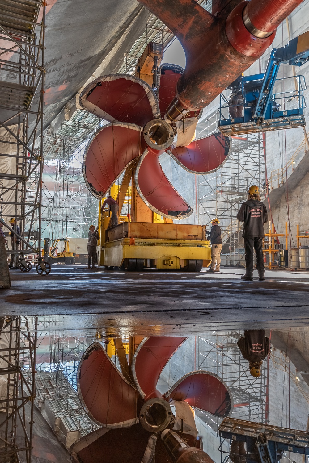 Nimitz propeller installation