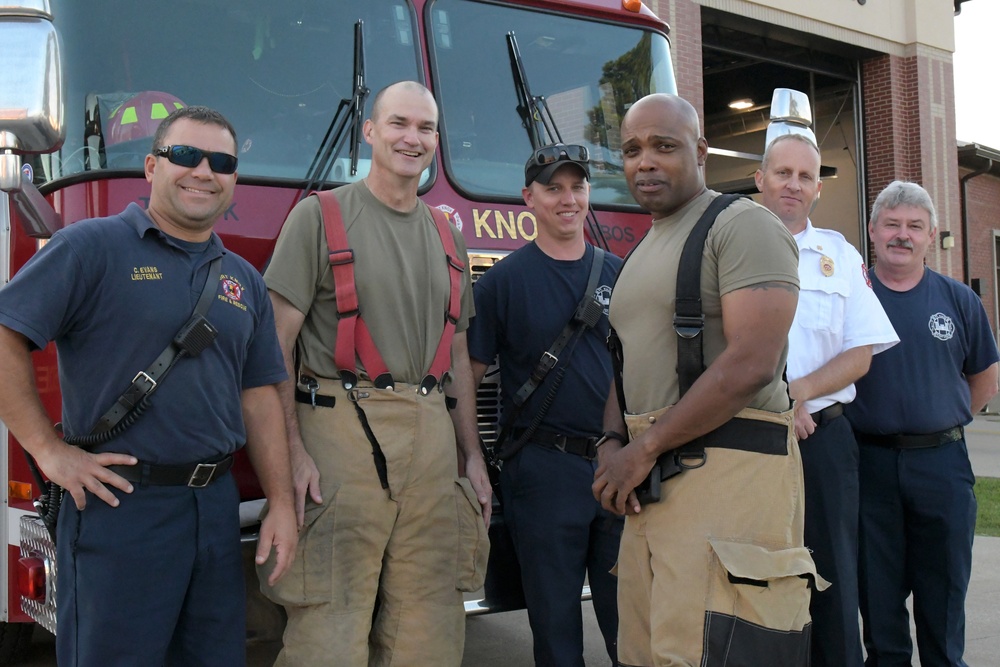 Fort Knox garrison command team feels the heat during airfield firefighting training