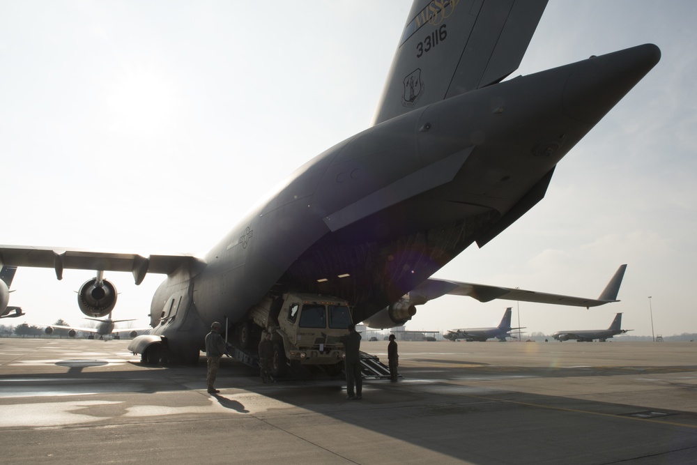 C-17 loaded for Caribbean Thunder