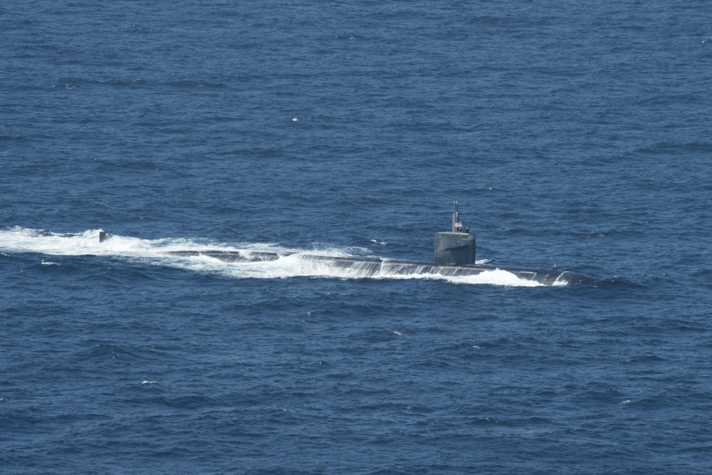 USS Spruance (DDG) 111 during the anti-submarine warfare exercise SHAREM 195
