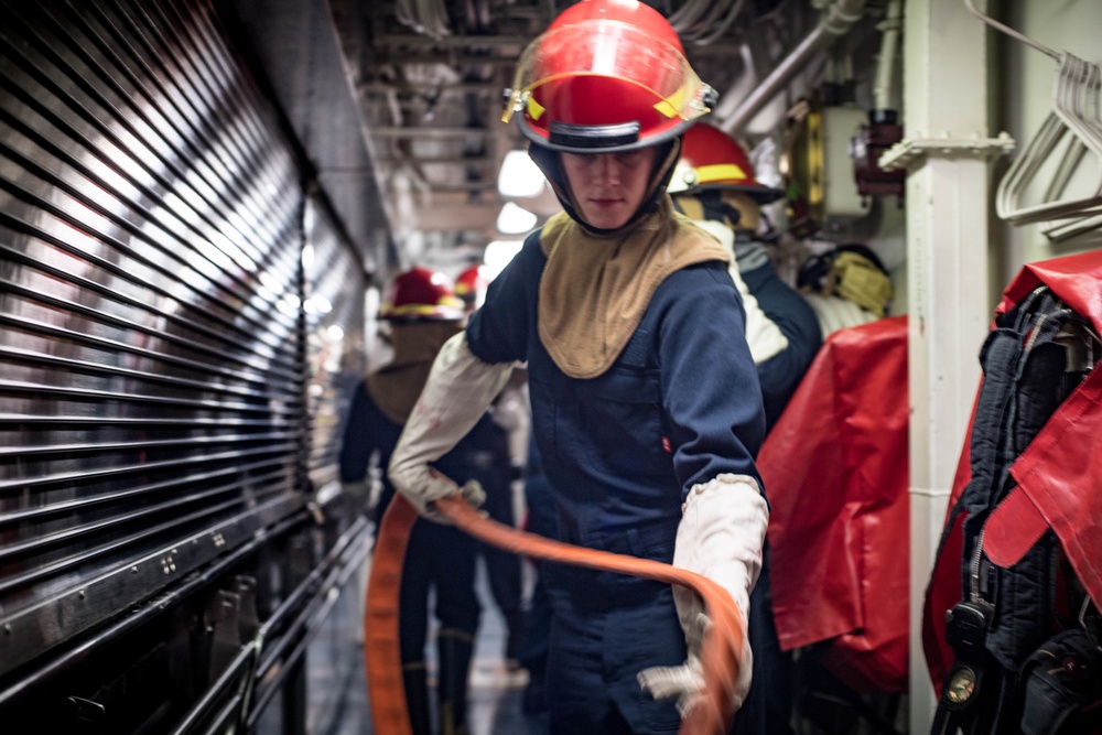 USS Jason Dunham (DDG 109) General Quarters Drill in Atlantic Ocean
