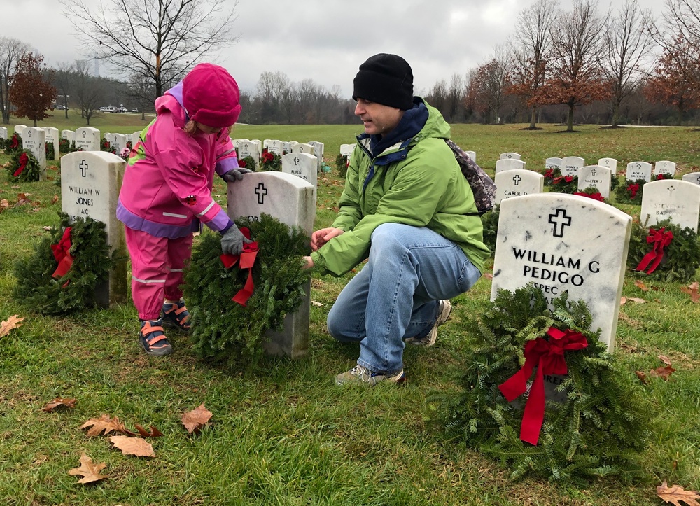 Wreaths laid at Indiana Veteran's Memorial Cememtery