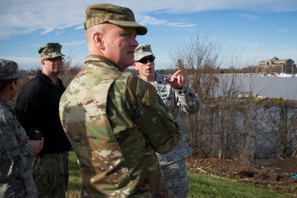 AFDW Commander and Command Chief visit JBAB