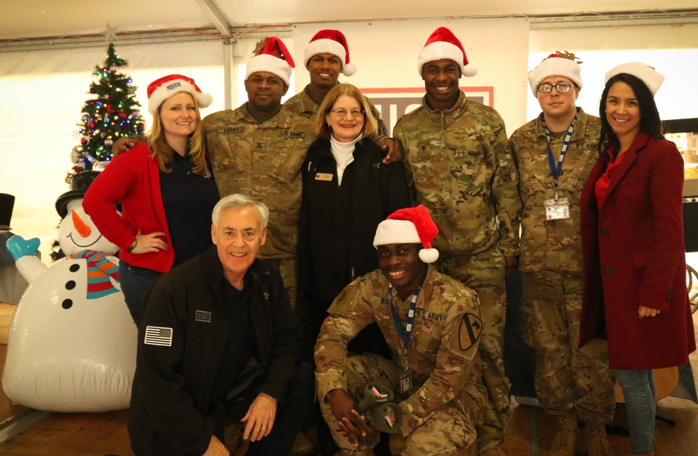 U.S. Soldiers attend Camp Aachen Annex grand opening