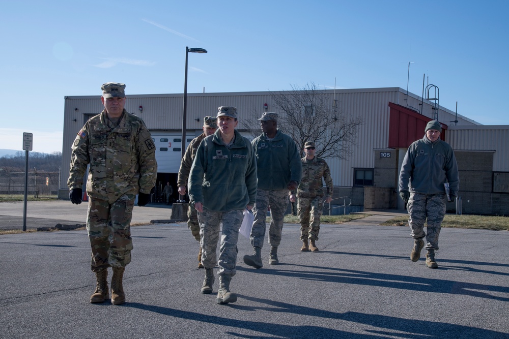 Head of N.Y. military forces visits 105th AW