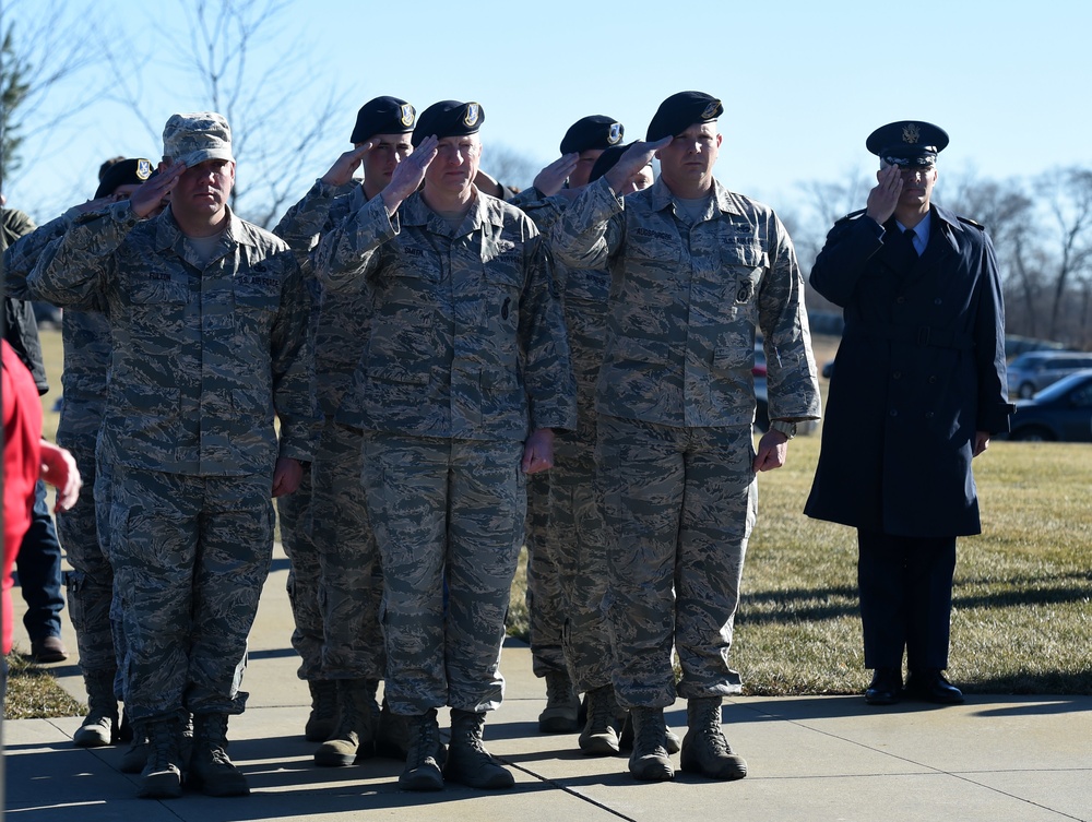 132d Wing members participate in wreath laying ceremony
