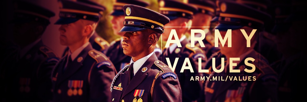 Army Values Banner Army Values Banner