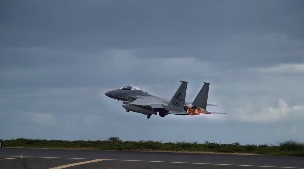 Fighter’s take off during Sentry Aloha 19-1