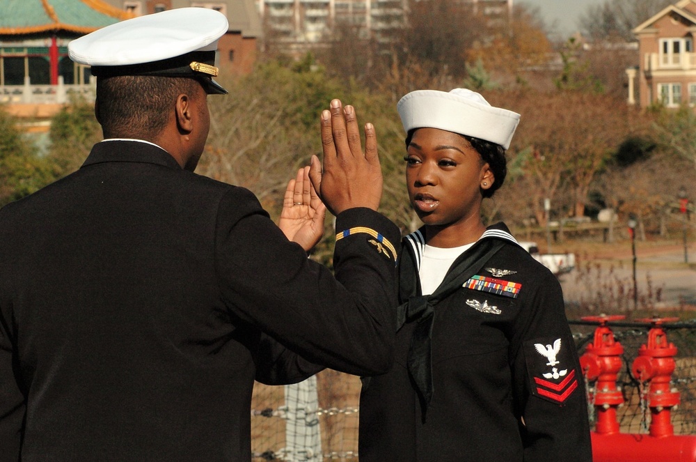 Re-enlistment ceremony