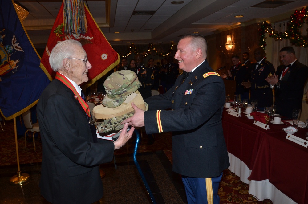 New York National Guard Artillery Troops Honor WWII Veteran