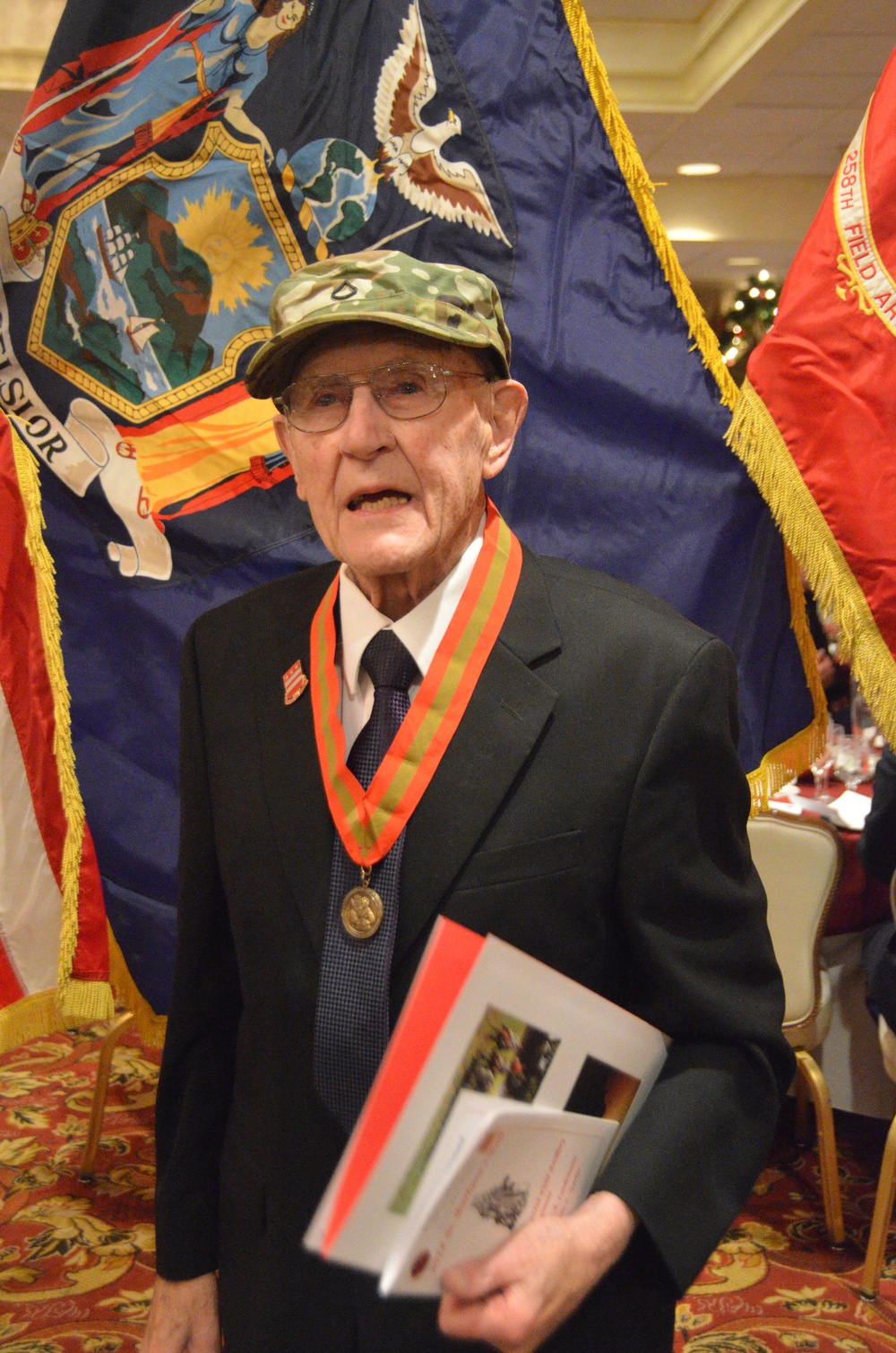 New York National Guard Artillery Troops Honor WWII Veteran