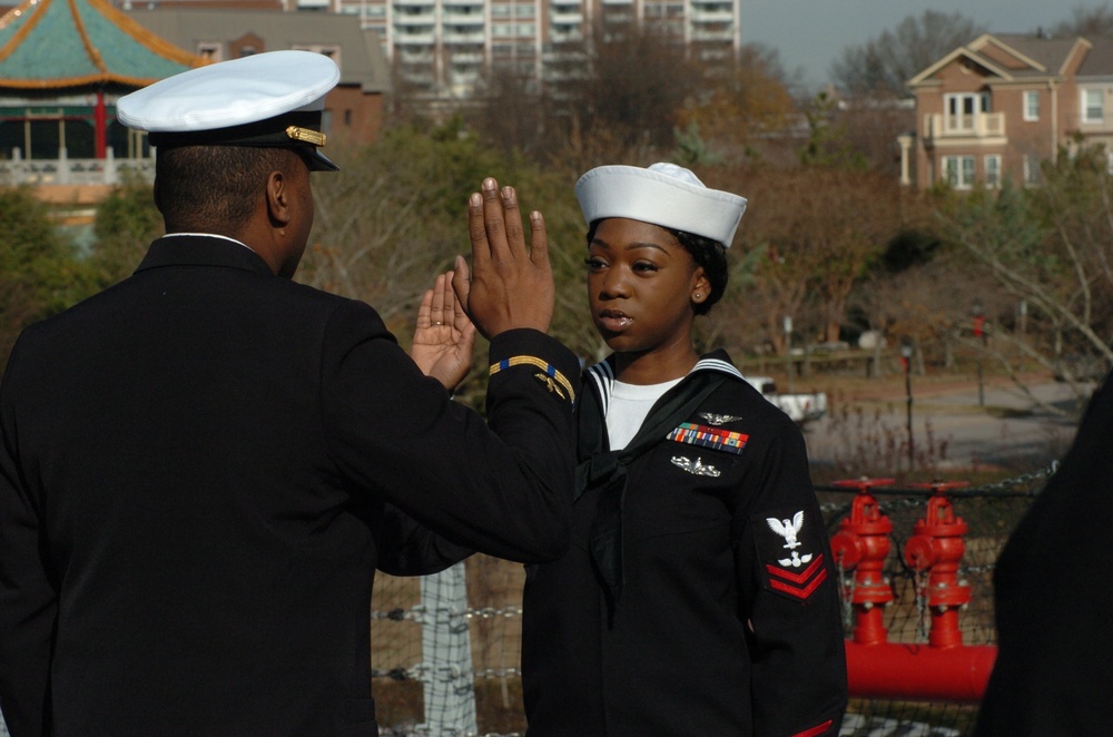 Re-enlistment ceremony