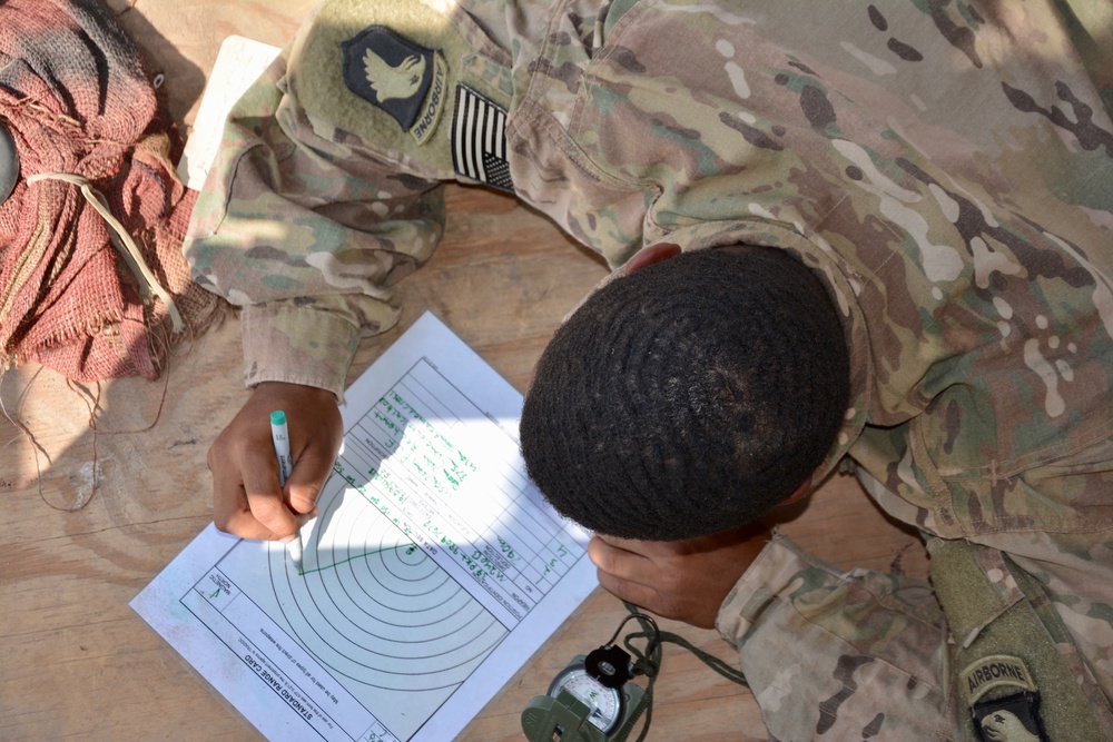 East Africa Response Force train for Expert Infantryman Badge while deployed