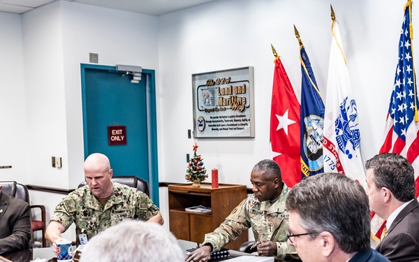 DLA Director visits Land and Maritime, reviews acquisition/logistics operations plan