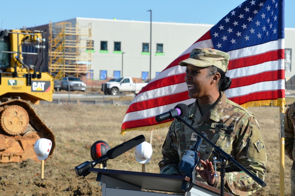 Col. Gant shares remarks at VA CBOC Groundbreaking