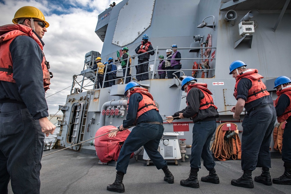 USS Jason Dunham (DDG 109) UNREP with USNS Joshua Humphreys (T-AO 188)