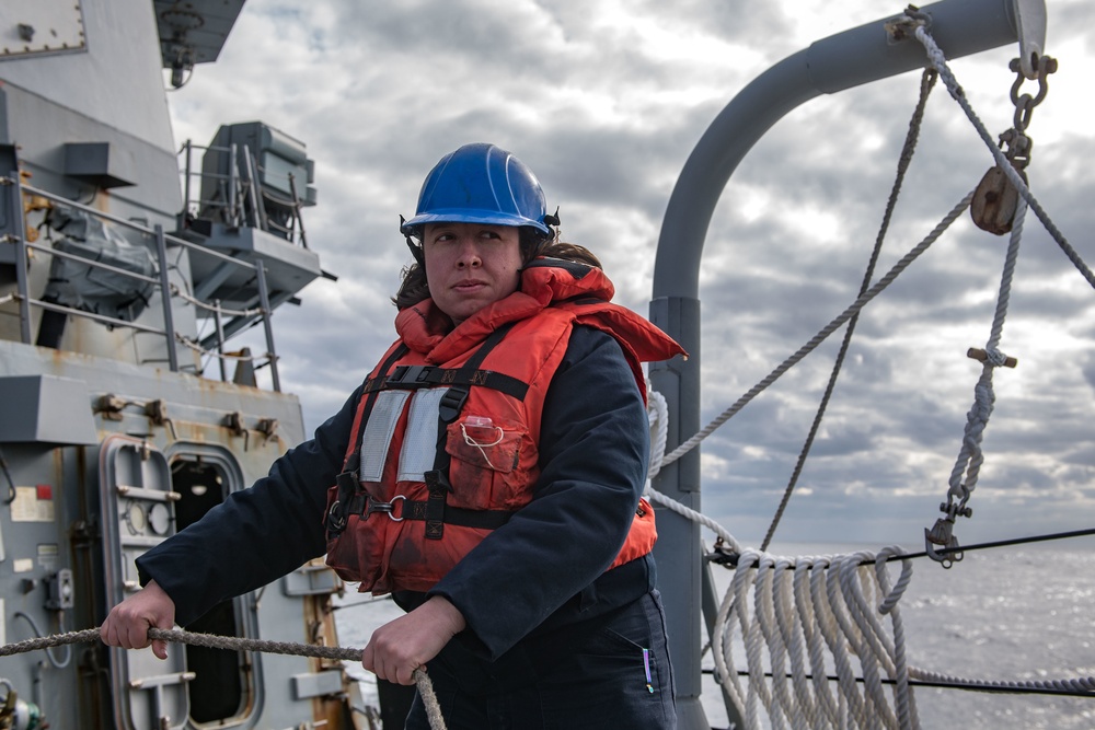 USS Jason Dunham (DDG 109) UNREP with USNS Joshua Humphreys (T-AO 188)