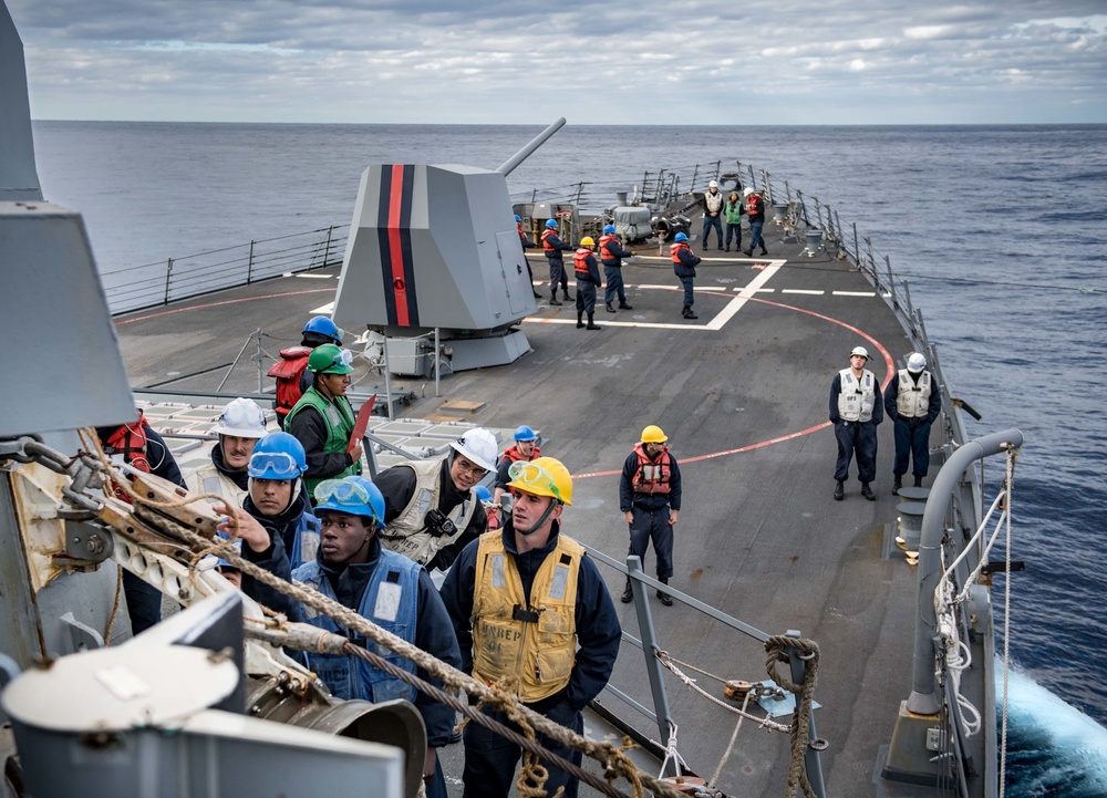 USS Jason Dunham (DDG 109) UNREP with USNS Joshua Humphreys (T-AO 188)