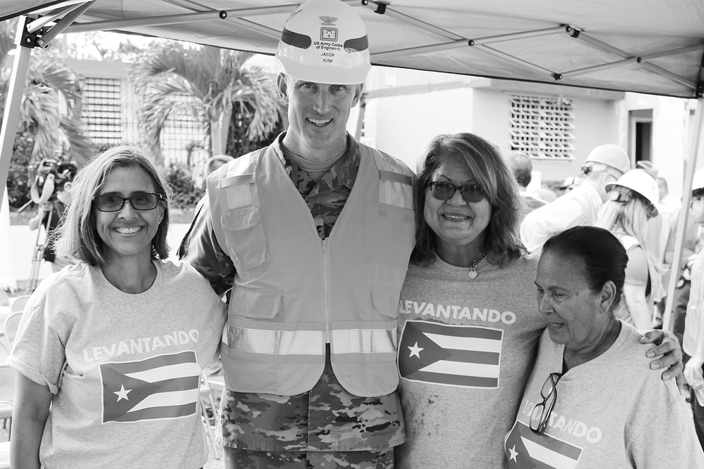 Col Kirk at Bayamon community event