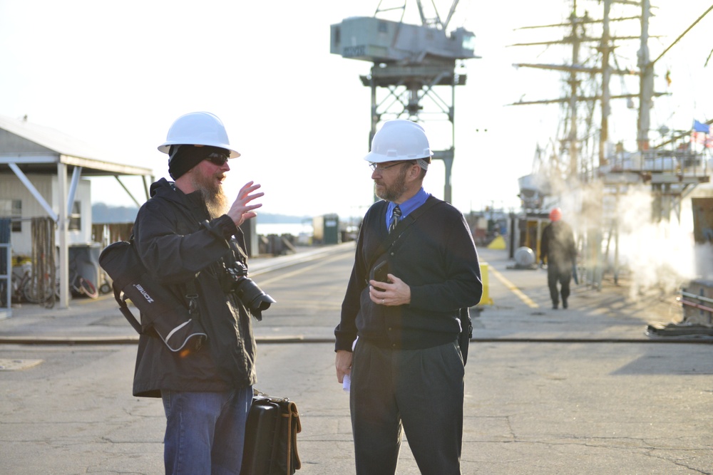 Coast Guard Cutter Eagle begins figurehead replacement project