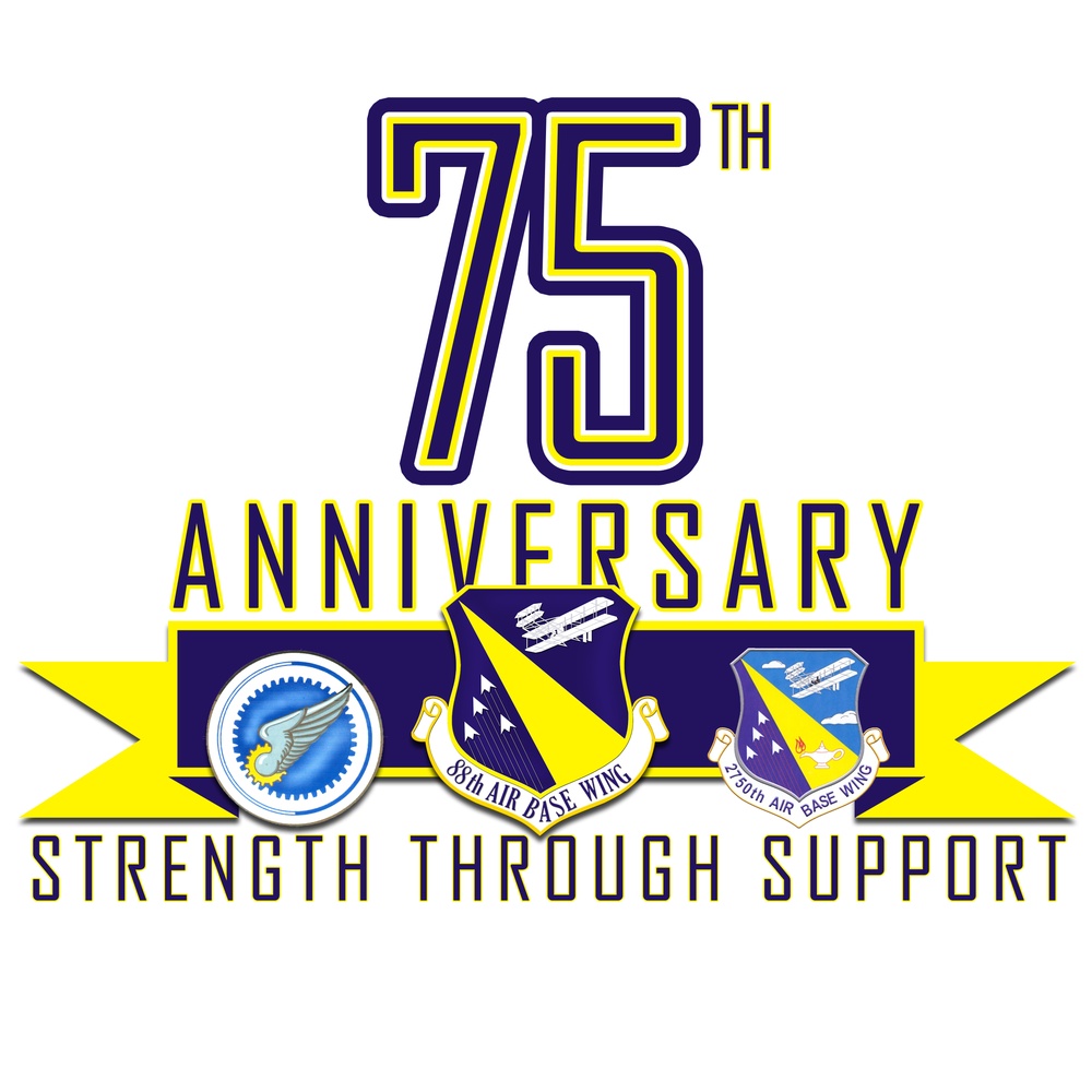 75th Anniversary of the 88th ABW Logo