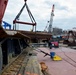 View of load test from barge
