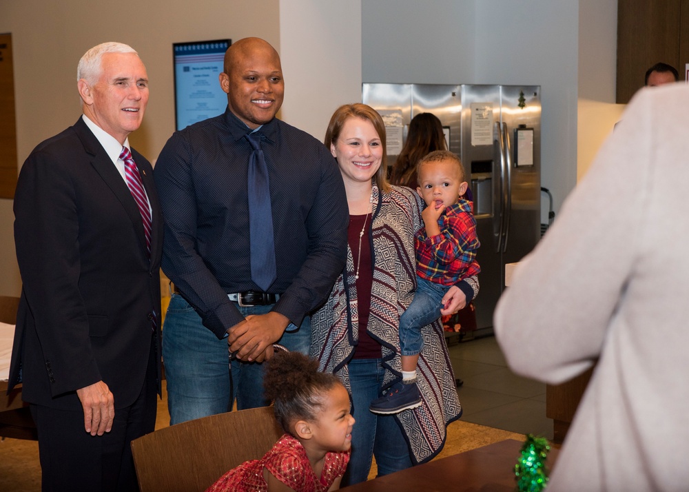 Vice President and Second Lady Visit USO Bethesda