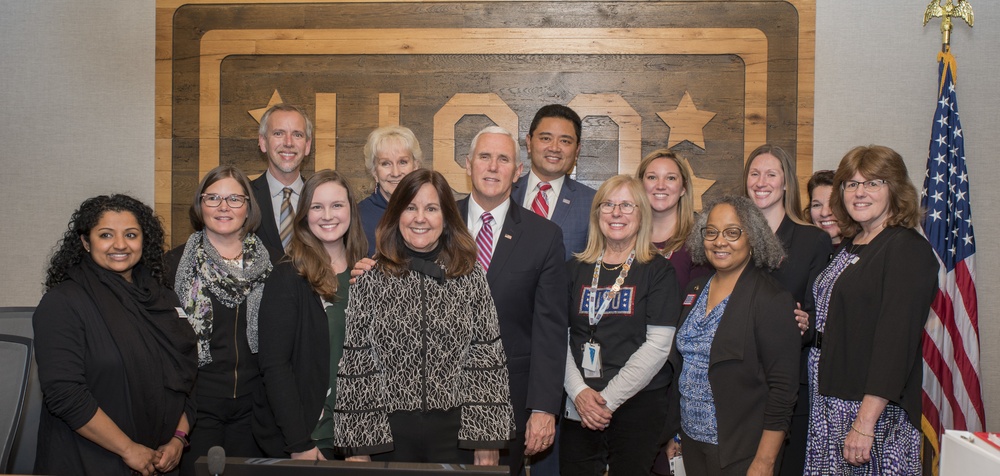 Vice President and Second Lady Visit USO Bethesda