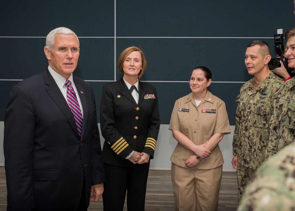 Vice President and Second Lady Visit USO Bethesda