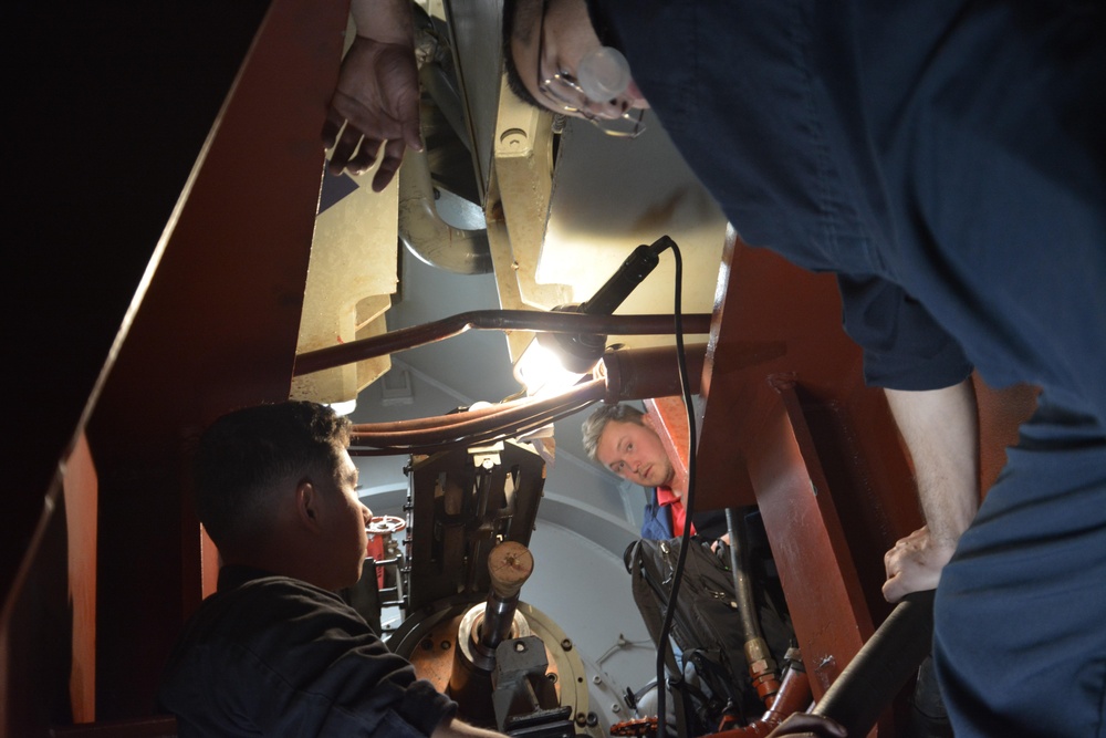 Mid-Atlantic Regional Maintenance Center repairs Vella Gulf CIWS