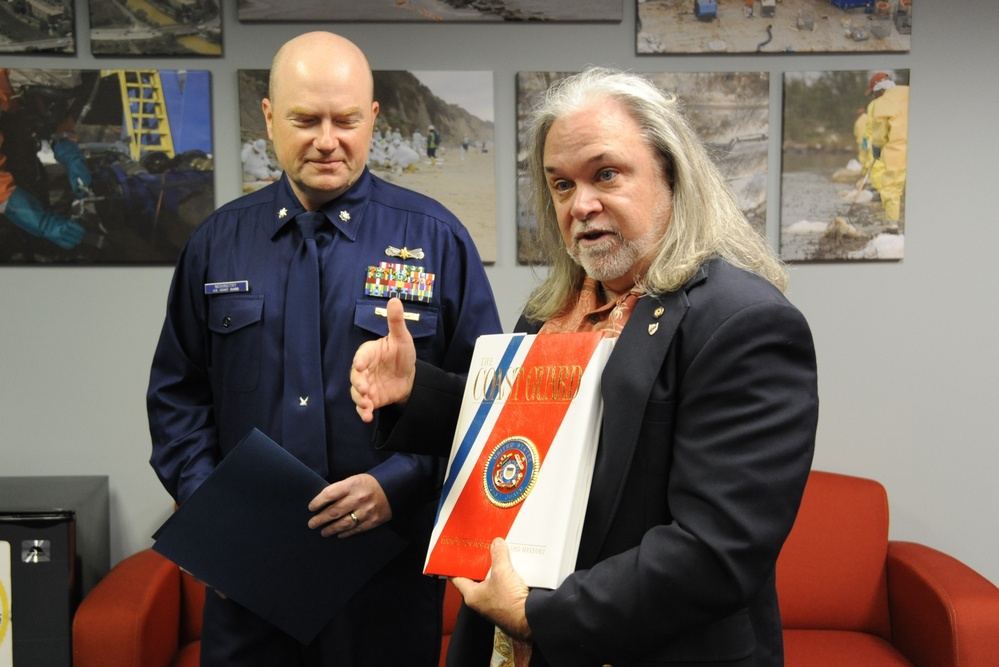 U.S. Coast Guard Cmdr. Bill McKinstry receives The Foundation for Coast Guard History’s Individual Achievement Award