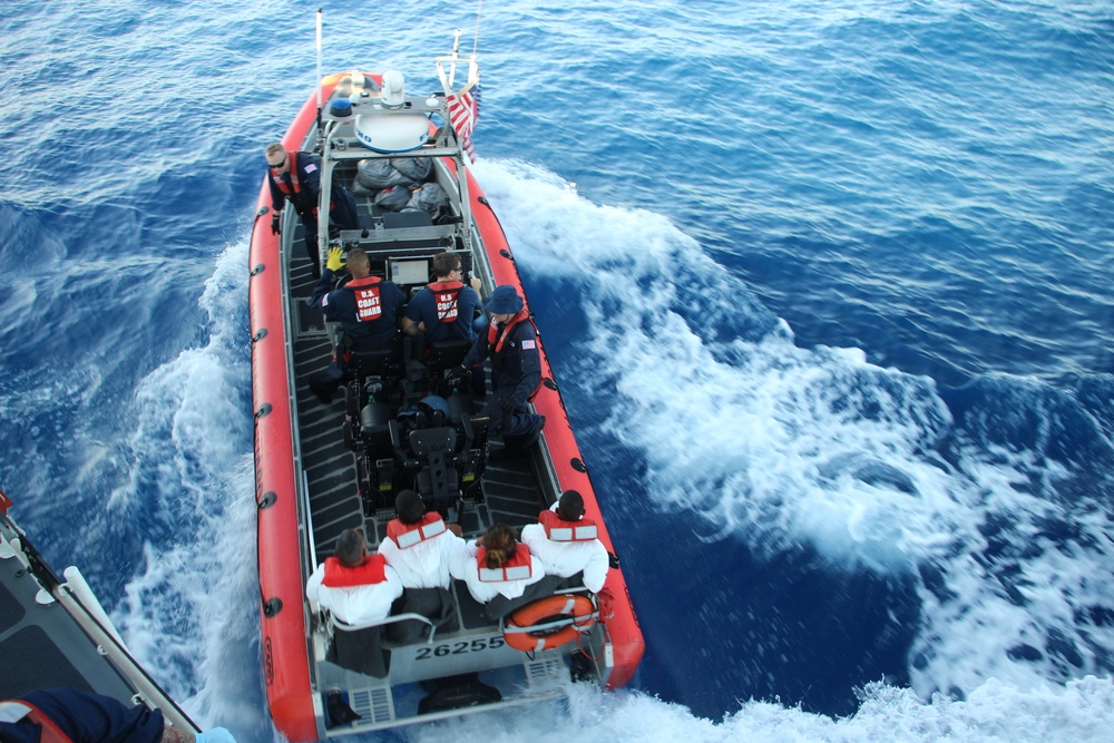 Coast Guard transfers 8 migrants following at-sea interdiction off Puerto Rico